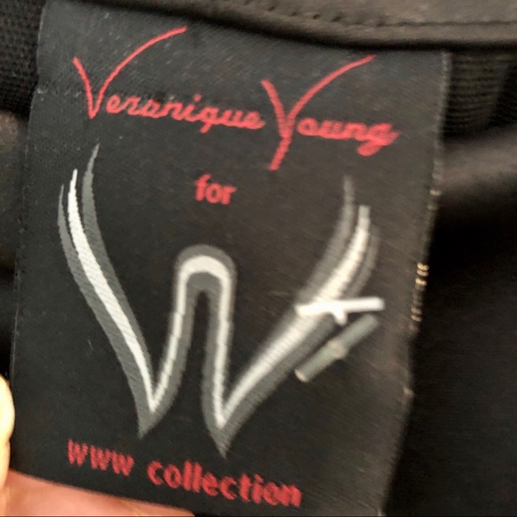 NEW black formal tiered 2 piece Veronique Young - Picture 3 of 9